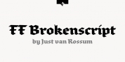 FF Brokenscript font download