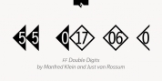 FF Double Digits font download