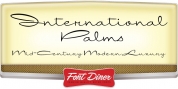International Palms font download