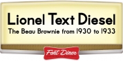 Lionel Text Diesel font download