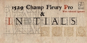 1529 Champ Fleury Initials font download