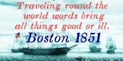 Boston 1851 font download