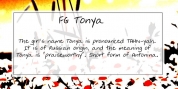 FG Tonya font download