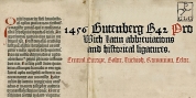 1456 Gutenberg B42 Pro font download