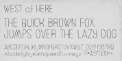 West Of Here font download