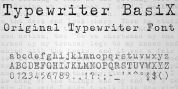 Typewriter BasiX font download