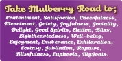 Mulberry Road font download