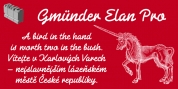 Gmuender Elan Pro font download