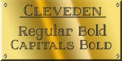 Cleveden font download