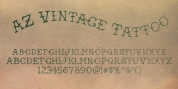AZ Vintage Tattoo font download