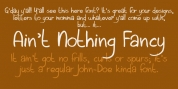Aint Nothing Fancy font download