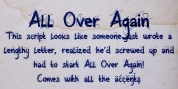 All Over Again font download