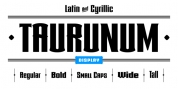 Taurunum font download