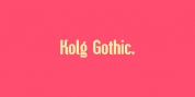 Kolg Gothic font download