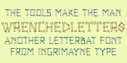 WrenchedLetters font download
