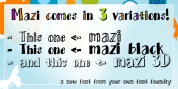 Mazi YOFF font download