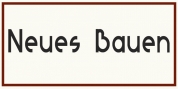 Neues Bauen font download