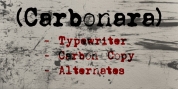 Carbonara font download