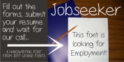 Jobseeker JNL font download