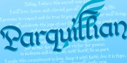 Parquillian font download