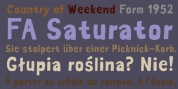 Saturator FA font download