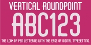 Vertical Roundpoint JNL font download