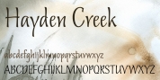 Hayden Creek font download
