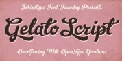 Gelato Script font download