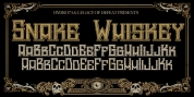 H74 Snake Whiskey font download