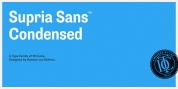 Supria Sans Condensed font download