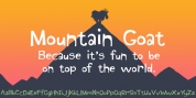 Mountain Goat font download