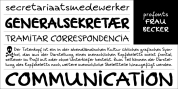 Frau Becker font download