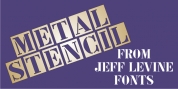Metal Stencil JNL font download