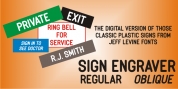 Sign Engraver JNL font download