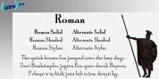 Roman Solid font download