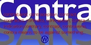 Contra Sans font download