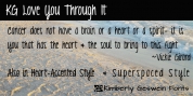 KG Love You Through It font download