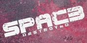 Spac3 Destroyed font download