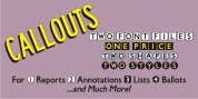 Callouts JNL font download