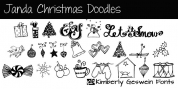Janda Christmas Doodles font download