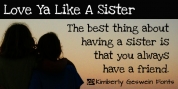 Love Ya Like A Sister font download