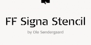 FF Signa Stencil Pro font download