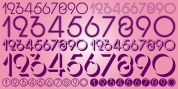 Display Digits Three font download