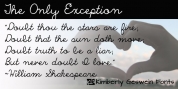 The Only Exception font download