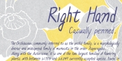 Right Hand font download