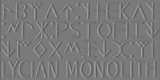 Lycian Monolith font download