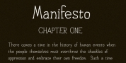 Personal Manifesto font download