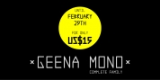 0Geena Mono font download