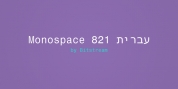 Monospace 821 Hebrew font download