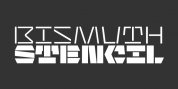 Bismuth Stencil font download